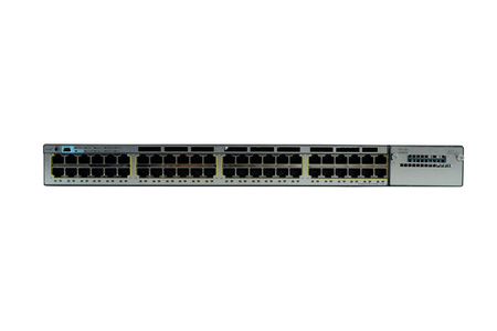 WS-C3750X-48PF-S - 48x 1GE RJ45, PoE+ 800W 802.3at, IP Base, L3, Stack, Cisco Catalyst 3750-X Switch