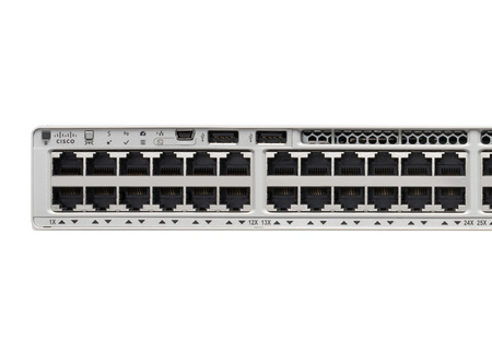 C9200L-48P-4X-E - 48x 1GE RJ45, PoE+ 740/1440W 802.3at, uplink 4x 10G SFP+, Network Essentials, Cisco Catalyst 9200L Комутатор