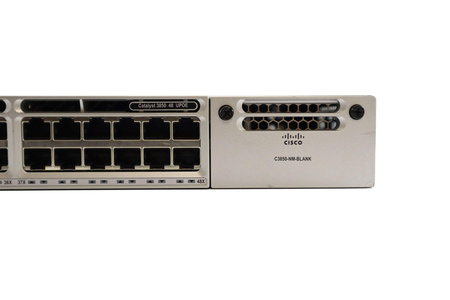 WS-C3850-48U-S - 48x 1GE, UPOE 800W, Zasilacz 1100W, IP Base, MACsec-128, L3, Stack, Cisco Catalyst 3850 Switch