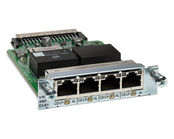 Moduł Cisco 4-Port 3rd Gen Multiflex Trunk Voice/WAN Int. Card - T1/E1