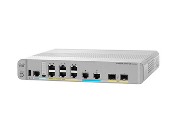 WS-C3560CX-8XPD-S - 6x 1GE RJ45, 2x 1G/2.5G/5G/10G, PoE+ 240W 802.3at, uplink 2x 10G SFP+, Chłodzenie pasywne, opr. IP Base, Warstwa L3, Cisco Catalyst 3560-CX Switch