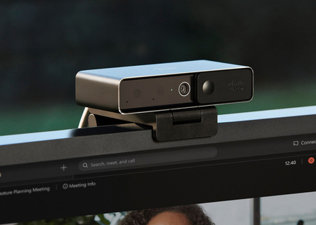 CD-DSKCAM-C-WW-RF - 4K, 60fps, 13MP, dedykowany chipset dla algorytmów AI, czujnik podczerwieni, 2 mikrofony, USB 3.0 typ C, gwint statywu, Cisco Desk Kamera