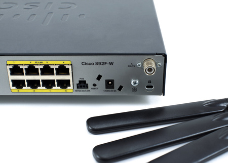 CISCO892FW-E-K9 - 1x GE SFP/RJ45, 9x 10/100 RJ45, WiFi4 802.11n WiFi 4, 2,4/5Ghz, ISDN BRI, opr. Security, Cisco 892 Router