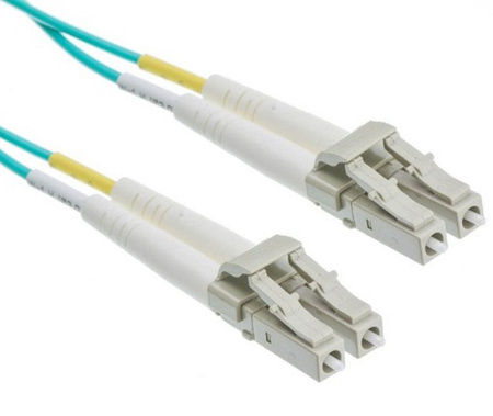 LCLC-MM-OM3-1M - LC-LC, OM3 50/125 µm, 1m, wielomodowy, dupleks, patchcord światłowodowy