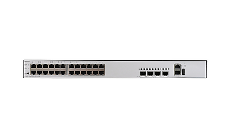 S5735-L24T4X-D1 - 24x 10/100/1000BASE-T, 4x 10GE SFP+, DC power), Huawei Switch