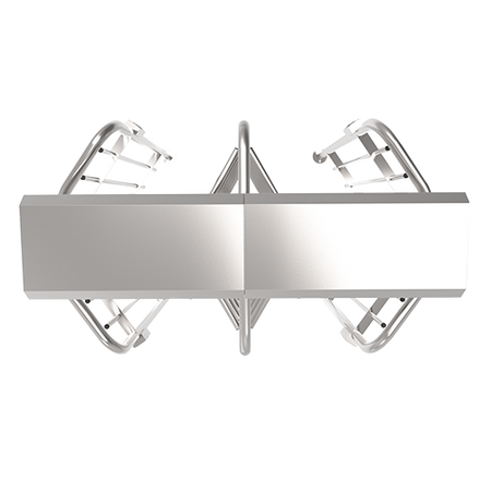 FHT2300D SUS316 wysoka bramka obrotowa ZKTeco Podwójna wysoka bramka obrotowa zewnętrzna, z wysokiej jakości stali nierdzewnej SUS316.