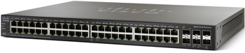 SG500X-48-K9-G5 - 48x 1GE RJ45, uplink 2x 10G SFP+, stack 2x 10GE/5GE, Cisco SMB SG500X Switch