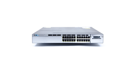 WS-C3750X-24T-L - 24x 1GE, zasilacz 350W AC, 1 RU, LAN Base, STACK, Cisco Catalyst 3750X Комутатор