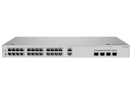 S220S-26PN4JX - 24x 1GE RJ45, 22x PoE+ 400W, uplink 2x 2.5 GE SFP, zasilacz AC, niezarządzalny, Huawei eKitEngine S220S Switch