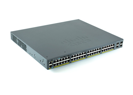 WS-C2960X-48LPS-L - 48x 1GE RJ45, PoE+ 370W 802.3at, uplink 4x 1G SFP, LAN Base, L2, Stack, Cisco Catalyst 2960-X Stack Switch