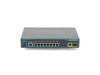 WS-C2960-8TC-L - 8x FE 10/100 RJ45, uplink 1x 1G Combo RJ45/SFP, opr. LAN Base, Warstwa L2, Cisco Catalyst 2960 Desktop Switch