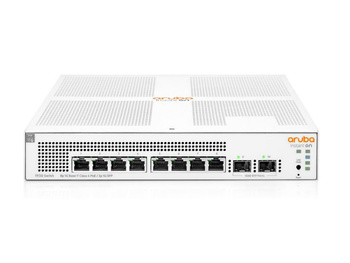 JL681A - 8x 1GE RJ45, Class4 124W PoE 802.3at, uplink 2x 1G SFP, HPE Aruba Instant On 1930 Switch