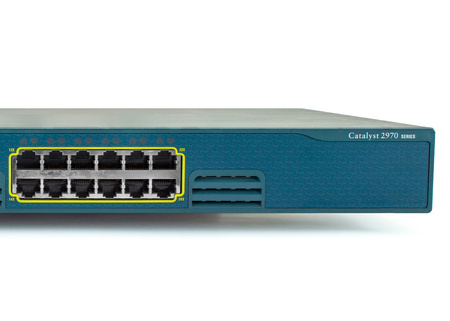 WS-C2970G-24T-E - 24x 1G RJ45, Cisco WS-C2970G Комутатор