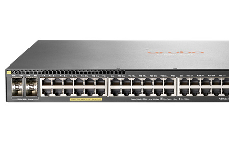 JL357A - 48x 1GE RJ45, PoE+ 370W 802.3at, uplink 4x 10G SFP+, HPE Aruba 2540 Switch