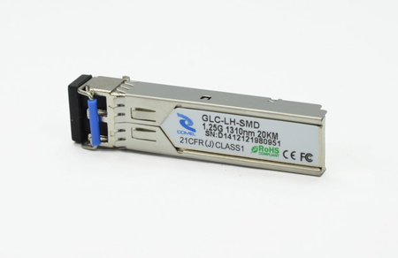 GLC-LH-SMD-RGD-CML - Moduł 1G LR SFP, SMF, 1310nm, LC Duplex, 20km, DDM, Temp. pracy -40°C~85°C, CML Transceiver