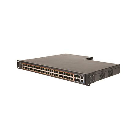 EX2052R-P - 48x 1GE RJ45, uplink 4x 10G SFP+, PoE+ 400W 802.3at, Warstwa 3, Cambium EX2000 Switch