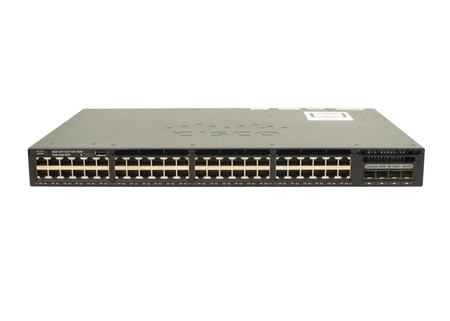 WS-C3650-48FQM-S - 48x 1GE RJ45, PoE+ 802.3at 775W, uplink 4x 10G SFP+, 1RU, Głębokość 29cm, 42dBi, L3, IP Base, GUI, Cisco Catalyst 3650 Switch