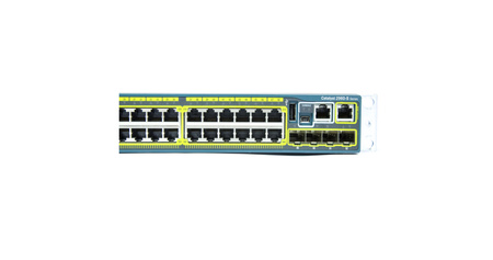 WS-C2960S-48TS-L - 48x 1GE RJ45, uplink 4x 1G SFP, LAN Base, L2, 1U, Stack, Cisco Catalyst 2960-S Switch