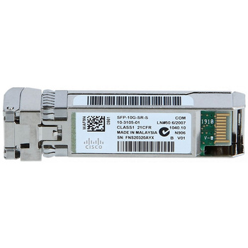 SFP-10G-SR-S - Moduł 10G SR SFP+, 850nm, MMF, LC Duplex, Enterprise-Class, Cisco 10GBASE-SR Transceiver