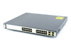WS-C3750G-24PS-S - 24x 1GE RJ45, PoE 370W 802.3af, uplink 4x 1G SFP, opr. IP Base, Warstwa L3, Cisco Catalyst 3750G Switch