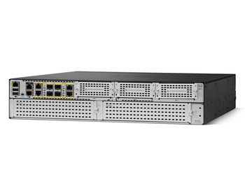 ISR4451-X-AX/K9 - 4x 1GE RJ45/SFP Combo, 3x NIM, 8G FLASH, 4G DRAM, opr. Security + Data, 1 Gbps, Cisco ISR 4000 Router