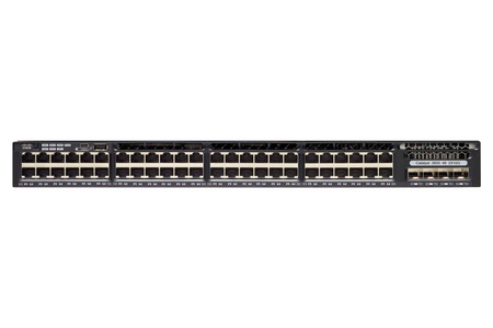 WS-C3650-48TD-S - 48 10/100/1000 Ethernet та 2x10G Uplink порти, з 250WAC power supply, 1 RU, IP Base feature set, Cisco Catalyst 3650 Optional Стекований Комутатор