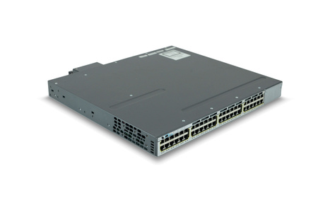 WS-C3750X-48PF-L - 48x 1GE RJ45, PoE+ 800W 802.3at, LAN Base, L2, Stack, Cisco Catalyst 3750-X Switch