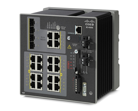 IE-4000-16T4G-E - 16 FE мідний та 4 GE combo uplink порти Cisco IE4000 Комутатор