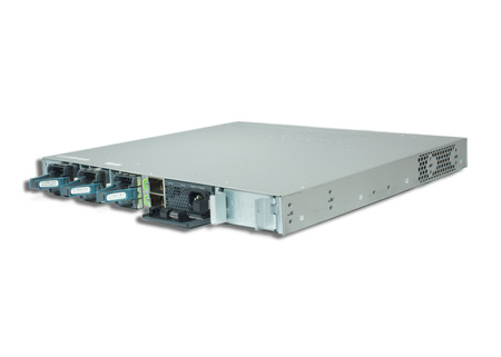 WS-C3850-48P-S - 48x 1GE RJ45, PoE+ 435W 802.3at, IP Base, L3, Stack, MACsec, Cisco Catalyst 3850 Switch
