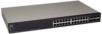 SG500X-24-K9-G5 - 24x 1GE RJ45, uplink 2x 10G SFP+, stack 2x 10GE/5GE, Cisco SMB SG500X Switch