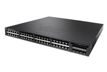 WS-C3650-48FQM-E - 48x 1GE RJ45, PoE+ 802.3at 775W, uplink 4x10G SFP+, Zasilacz 975W, 1RU, Warstwa L3, opr. IP Services, Cisco Switch Catalyst 3650