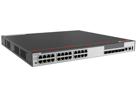 S5735-S24T4XEZ-V2 - 24x 1GE RJ45, 4x 10G SFP+, 2x 12G SFP Stack, bez zasilaczy, slot rozszerzeń, Huawei S5735-S-V2 Switch