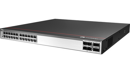 S5732-H24UM4Y2CZ-TV2 - комплект 10G, 24x 100M/1/2.5/5/10G Ethernet, 4x 25G SFP28, 2x 100G QSFP28, 1x слот розширення, PoE++, HTM, 1000W AC, комутатор Huawei