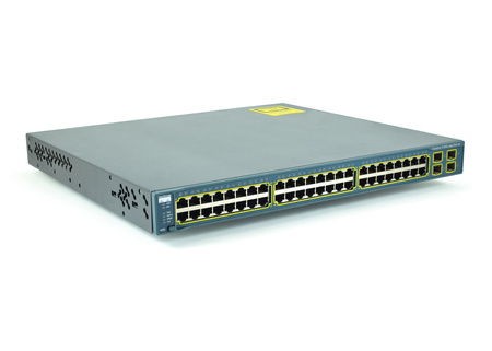 WS-C3560G-48PS-S - 48x 1GE RJ45, PoE 370W 802.3af, uplink 4x 1G SFP, opr. IP Base, Warstwa L3, Cicso Catalyst 3560G Switch
