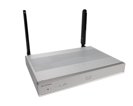 C1117-4PLTEEA - 4 Ports DSL (Annex A) Router w/ LTE Adv SMS/GPS EMEA & NA, SFP, Software Licenses, and Performance Options, Cisco ISR 1100 Router
