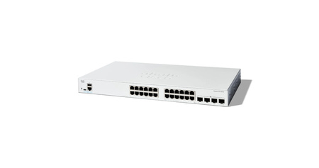 C1200-24T-4X - 24x 1GE RJ45, uplink 4x 10G SFP+, L3, 19'', Cisco C1200 Switch