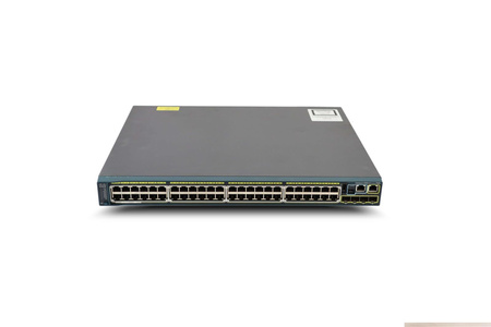WS-C2960S-48FPD-L - 48x 1GE RJ45, PoE+ 740W 802.3at, uplink 2x 10G SFP+, opr. LAN Base, Warstwa L2, 1U, Stack, Cisco Catalyst 2960-S Switch