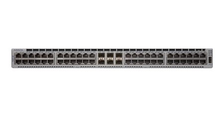 DCS-7020TRA-48-R - 48x 1G Base-T RJ45, uplink 6x 1/10G SFP+, warstwa L3. AlgoMatch, przyśpieszony sFlow, VXLAN, wentylator tył-przód, zasilacze 2x 500W AC, Arista 7020TRA Switch