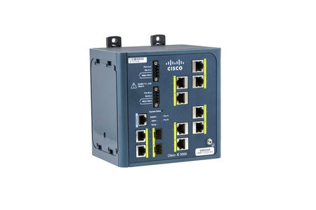 IE-3000-8TC - 8x FE 10/100 RJ45, 2x FE 10/100 RJ45/SFP Combo, -40°C - 75°C, Cisco 3000 Комутатор