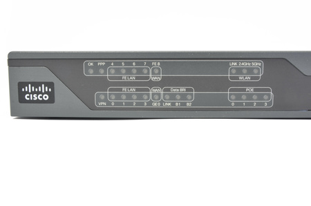 CISCO892-K9 - 1x FE RJ45, 1x GE RJ45, 8x FE RJ45, opr. Security, Cisco Router