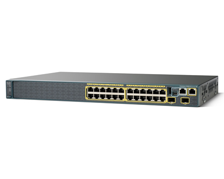 Коммутатор Cisco Catalyst 2960S-24TS-S 24x 1GE RJ45, 2x 1GE SFP, LAN Lite