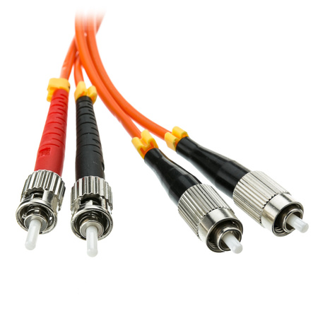 FCST-MM-2M - Wielomodowy dupleksowy patchcord światłowodowy FC-ST o długości 2m OM2 50/125 µm