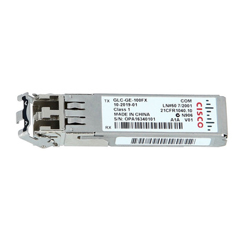 GLC-GE-100FX - 100 Mb/s SFP do portu 1 GE, złącze LC duplex, zasięg do 2 km, 1300nm, wielomodowy, Cisco Multimode Transceiver