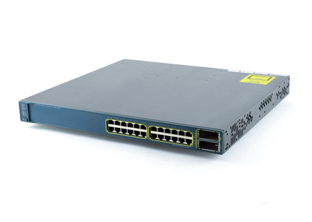 WS-C3560E-24TD-E - 24 10/100/1000, 2 10GE(X2), 265W, IPS sw, Cisco Catalyst 3560E Комутатор