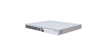 CRS520-4XS-16XQ-RM - 4x CPU 2GHz, 4GB RAM, 2x 10G LAN, 16x QSFP28, 4x SFP28, 2x PSU, RouterOS L5 MikroTik Switch