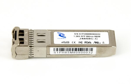 J4858C CML RGD - Moduł 1G SR SFP, MMF, 850nm, LC Duplex, 550m, DDM, kompatybilny z HP i GLC-SX-MMD, Odporny na warunki przemysłowe, CML Transceiver