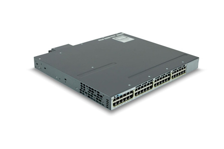 WS-C3750X-48PF-L - 48x 1GE RJ45, PoE+ 800W 802.3at, LAN Base, L2, Stack, Cisco Catalyst 3750-X Switch