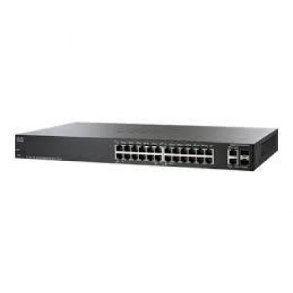 Комутатор Cisco SMB SG200-26FP 24 10/100/1000 порти, 2 combo mini-GBIC порти, PoE підтримка on 24 порти з 180W power budget