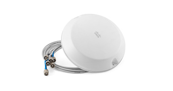 AIR-ANT2451NV-R - Cisco Aironet Dual Band MIMO Low Profile Ceiling Mount Omnidirectional Antenna 2.4GHz 2.5 dBi 3xRP-TNC/5GHz 3.5 dBi 3xRP-TNC
