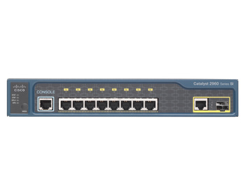 WS-C2960-8TC-S - 8x FE 10/100 RJ45, uplink 1x 1G Combo RJ45/SFP, opr. LAN Lite, Warstwa L2, Cisco Catalyst 2960 Desktop Switch